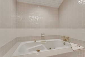 Bathroom featuring a whirlpool tub