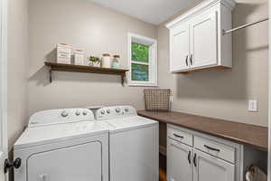 Laundry room washer and clothes dryer