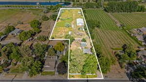 View of property location featuring large plots for crops and rural landscape