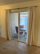 Dining room sliding glass door