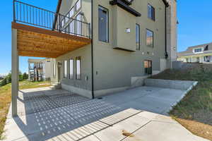 Basement entrance and additional private parking