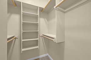 View of spacious closet