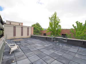 View of patio / terrace featuring a balcony