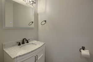 Bathroom featuring vanity