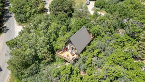 View from above of property