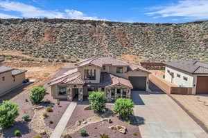 View from above of property