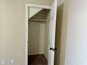 View of coat closet