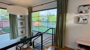 Detailed view of baseboards