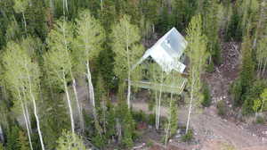 View of property location featuring a heavily wooded area