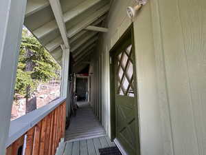 View of exterior entry