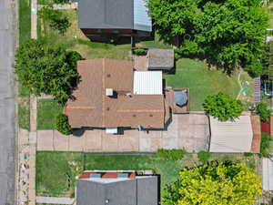 View from above of property