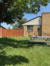 Rear view of house