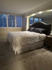 Bedroom featuring carpet floors