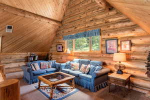 Loft gathering or reading space