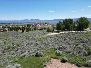 View of mountain background with rural landscape