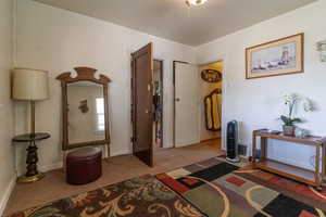 View of carpeted entryway