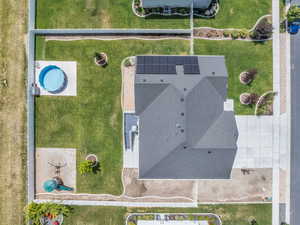 Aerial view of property