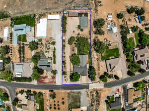View of property location with property boundaries highlighted