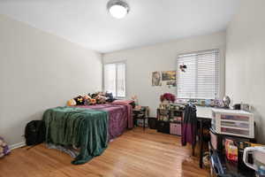 Bedroom featuring light wood-style flooring