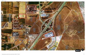 Aerial overview of property's location