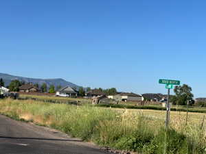 View of asphalt road featuring a mountain view