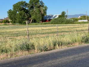 View of yard featuring a view of rural / pastoral area and a mountain view