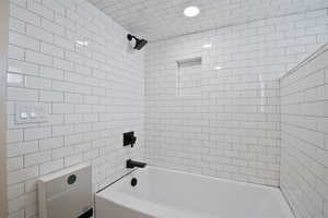 Bathroom with bathing tub / shower combination