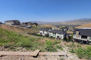 Mountain view with nearby suburban area