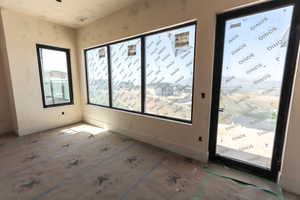 Empty room with baseboards