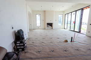 View of unfurnished living room
