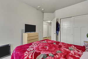 Bedroom featuring a closet