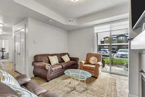 Living room featuring healthy amount of natural light
