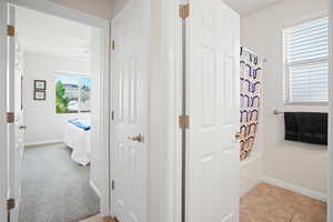 Bathroom featuring shower / bath