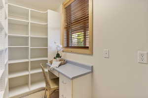 Storage office off of Laundry