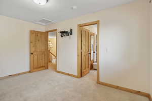 Carpeted bedroom