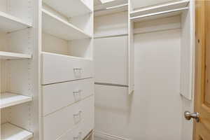 View of spacious closet
