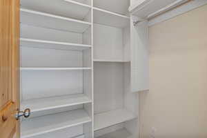 View of spacious closet