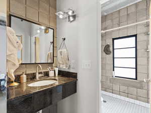 Bathroom featuring a sink