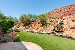 View of green lawn