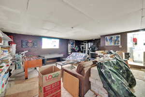 Inside detached Garage