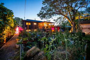 View of yard featuring a vegetable garden