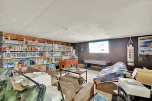 Inside detached Garage