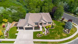 View from above of property