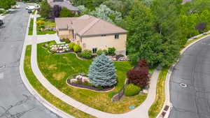 Aerial view of property and surrounding area