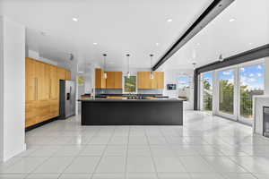 Kitchen and living room