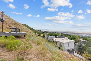 Hillside patio