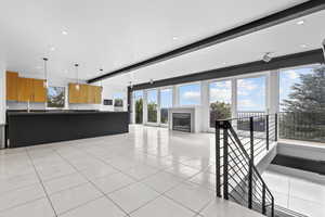 Kitchen and living room