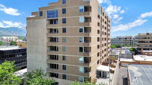 View of apartment building / complex with a mountain view