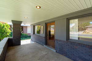 Covered front porch