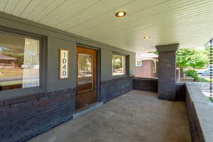Covered front porch